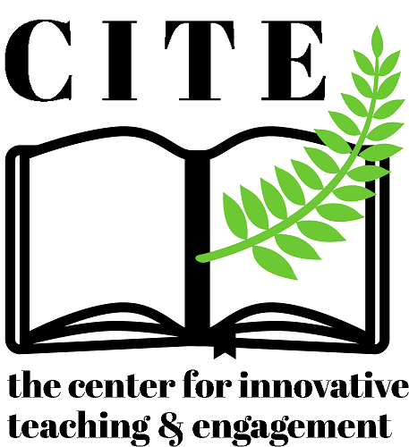 The CITE logo, consisting of an open book and green leaves